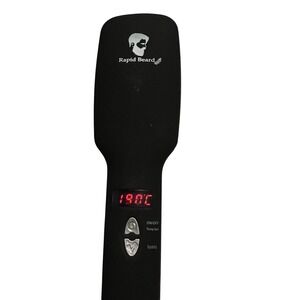 Rapid Beard Straightener Brush for Men Ionic Heated Comb Black B5038 190C LED